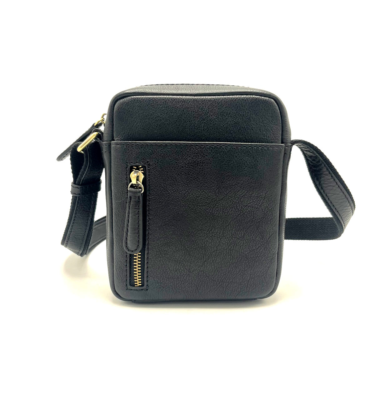 Genuine Leather shoulder bag small size, for men, art. VE4811