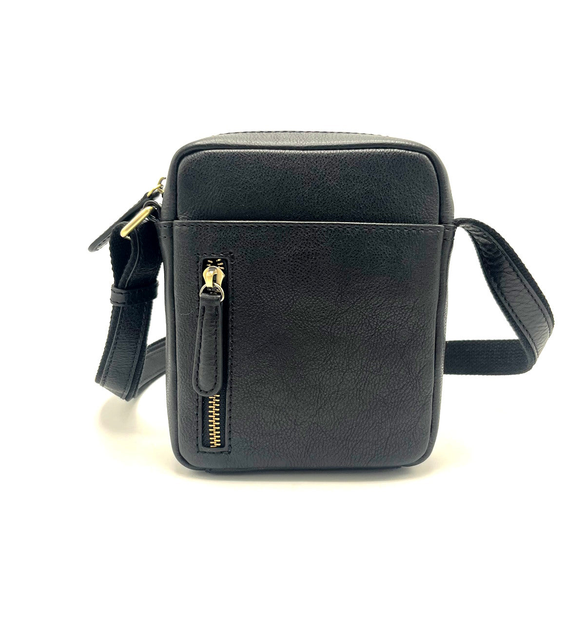 Genuine Leather shoulder bag, for men, small size, art. VE4811