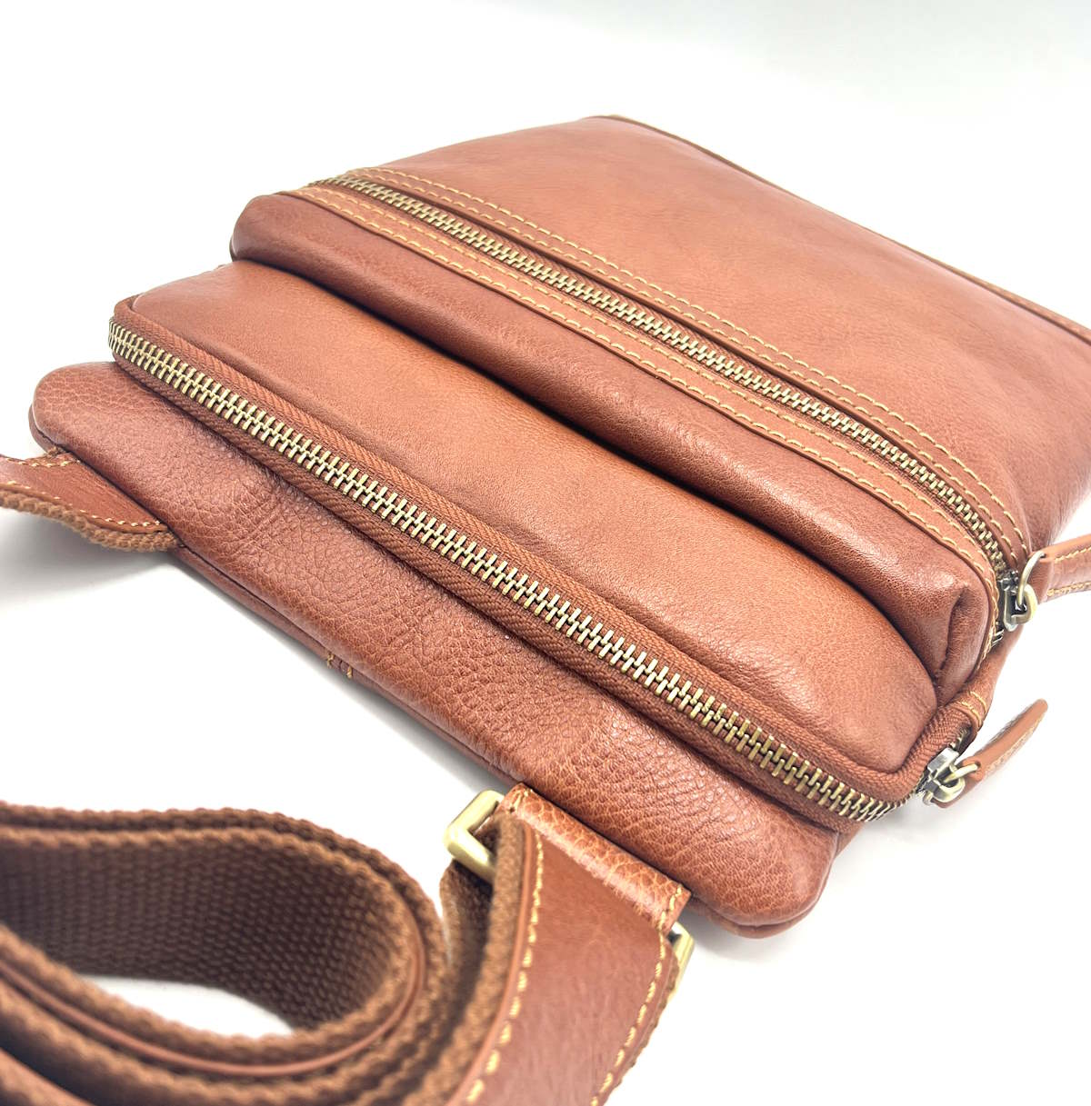 Genuine Leather shoulder bag, for men, art. VE4802