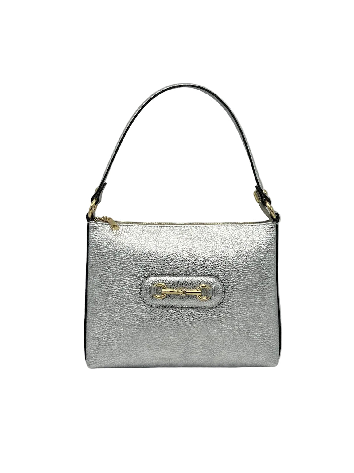 Genuine leather shoulder bag with crossbody strap, Made in Italy, art. 112660LA