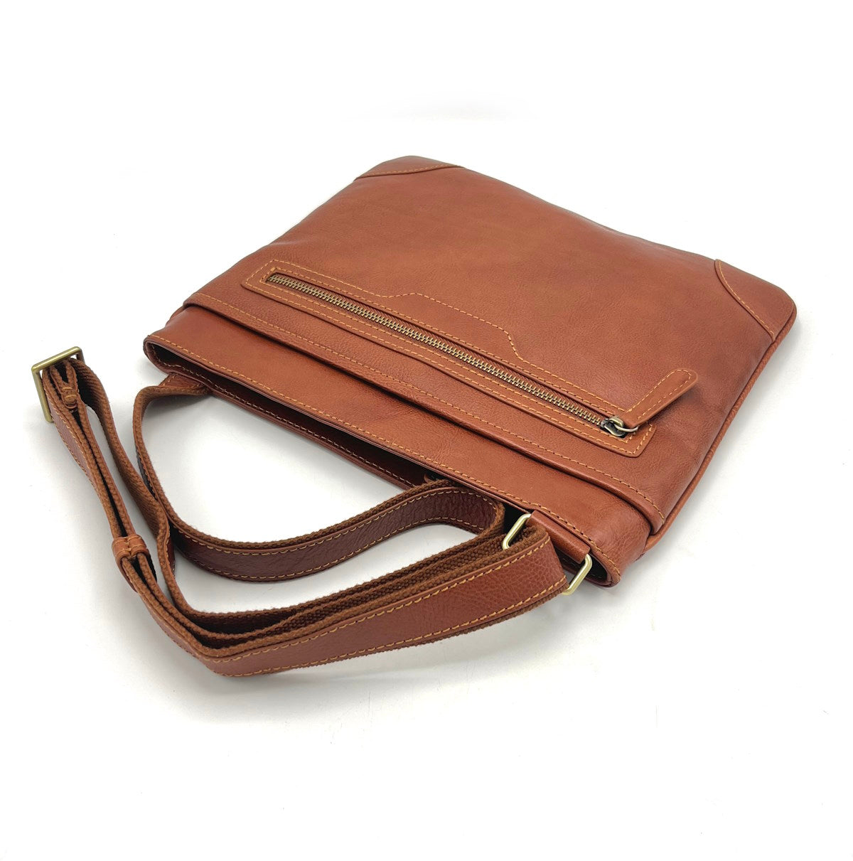 Genuine Leather shoulder bag big size, for men, art. VE4809