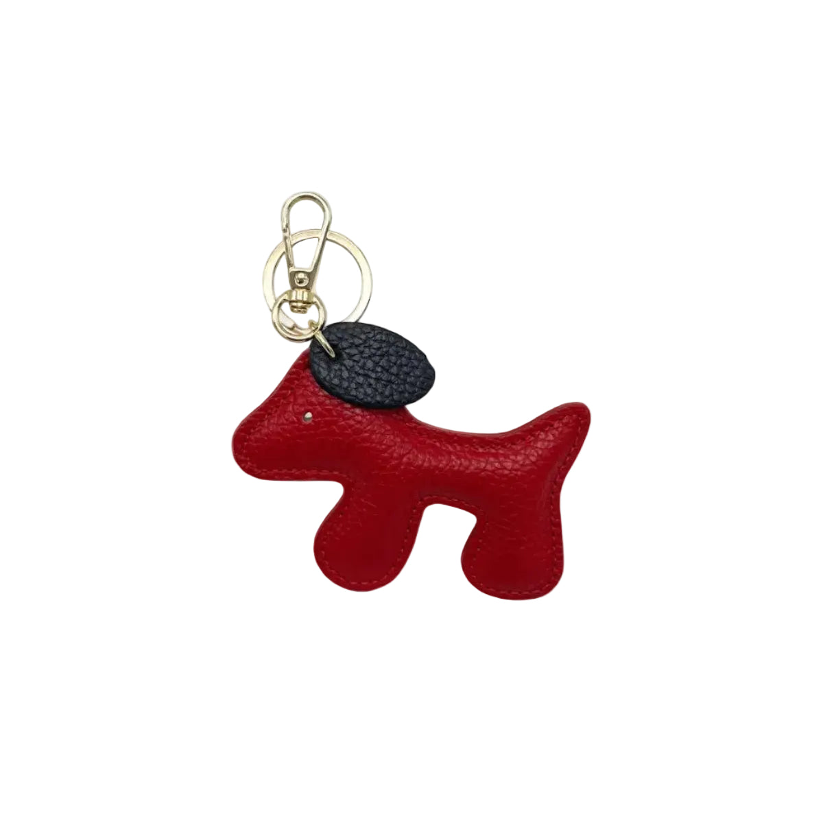 Bicolor genuine leather key chain, Cute Puppy Design, art. PO03NEW