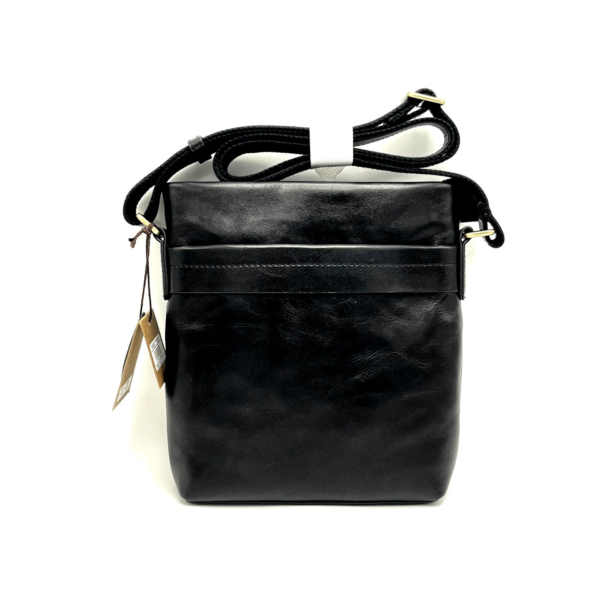 Buffered leather shoulder bag, for men, art. TA4804