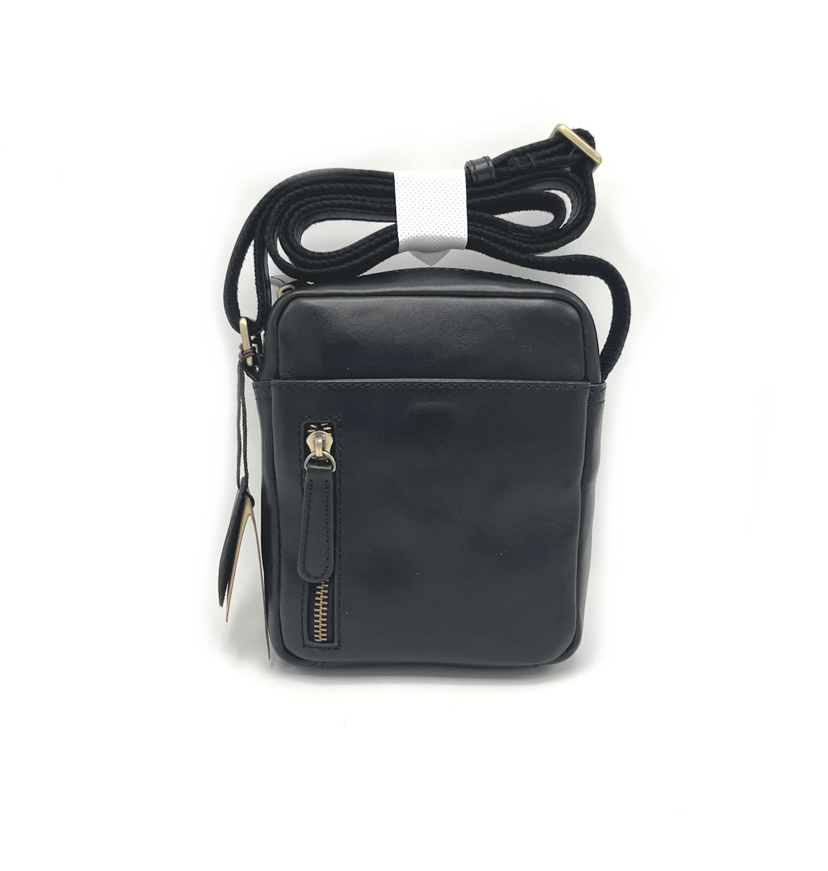 Genuine Leather shoulder bag, for men, small size, art. TA4811