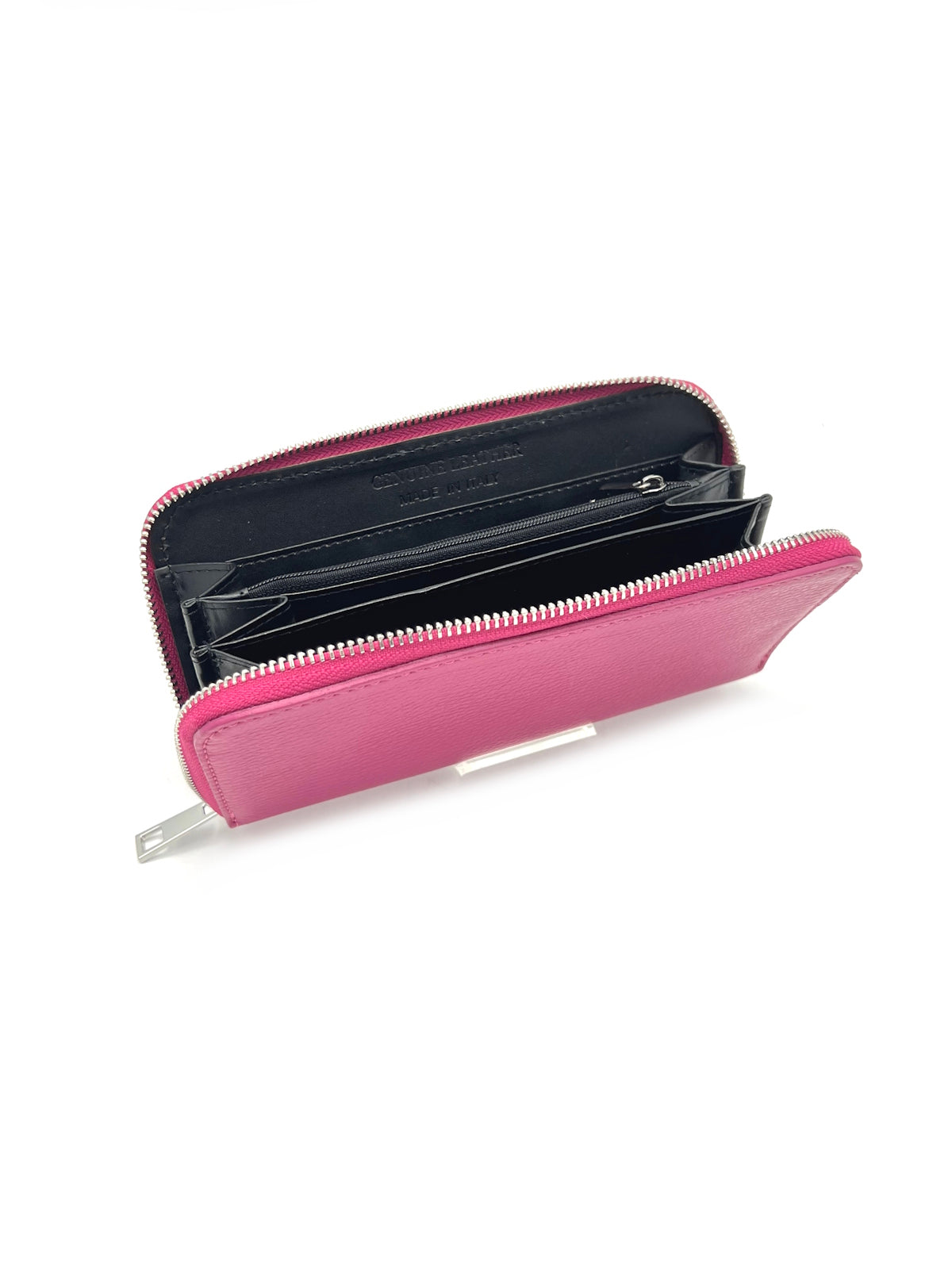 Women’s Full-Zip Genuine Leather Wallet, Made in Italy, art. 302005