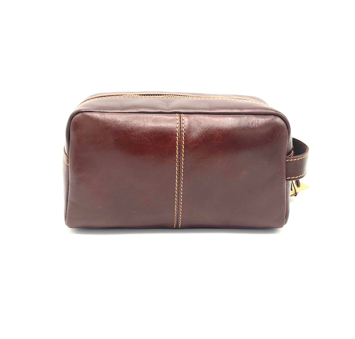 Buffered leather beauty case, for men, art. TA4814
