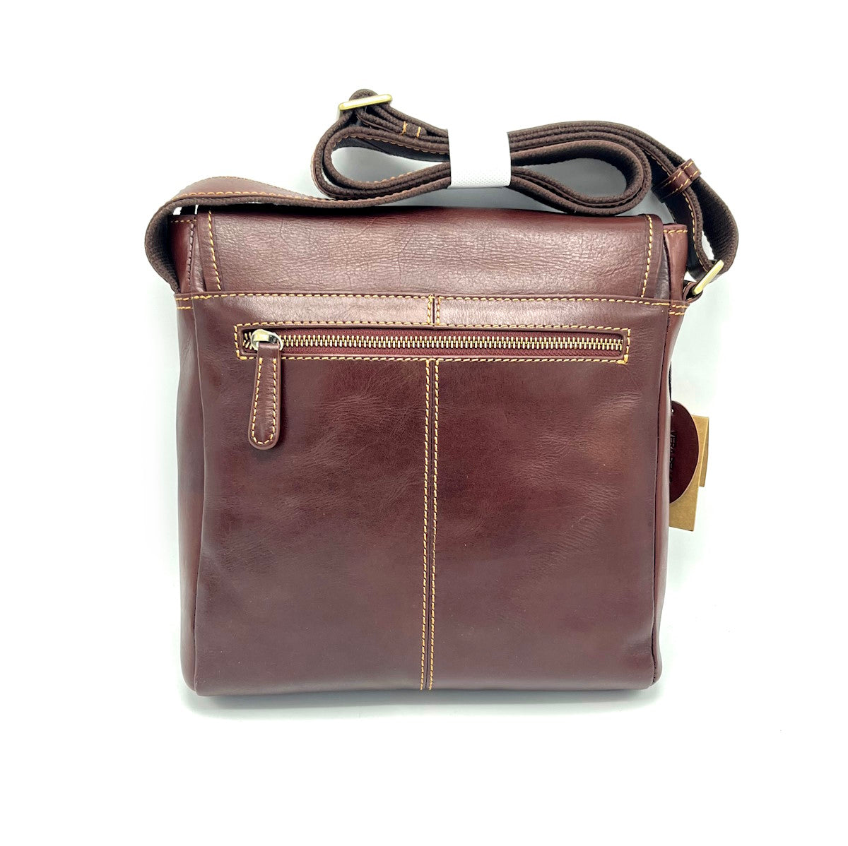 Buffered leather shoulder bag, for men, art. TA4805