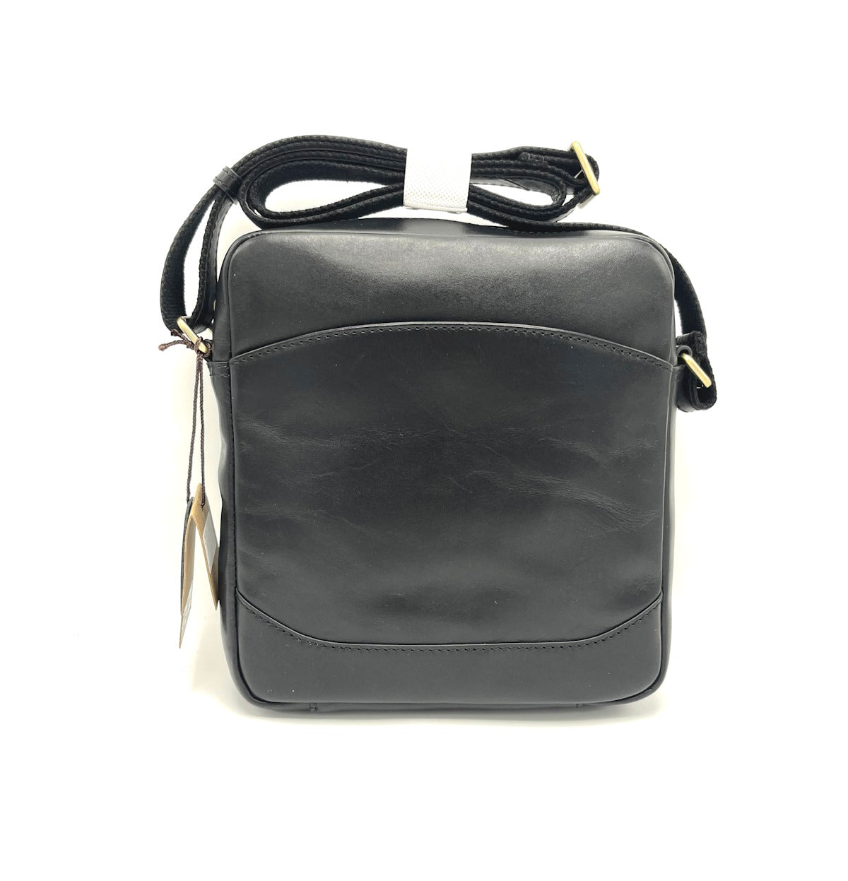 Buffered leather shoulder bag, for men, art. TA4807