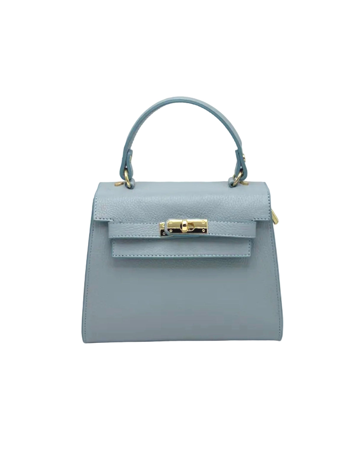 Genuine leather top handle bag, Made in Italy, art. 112631