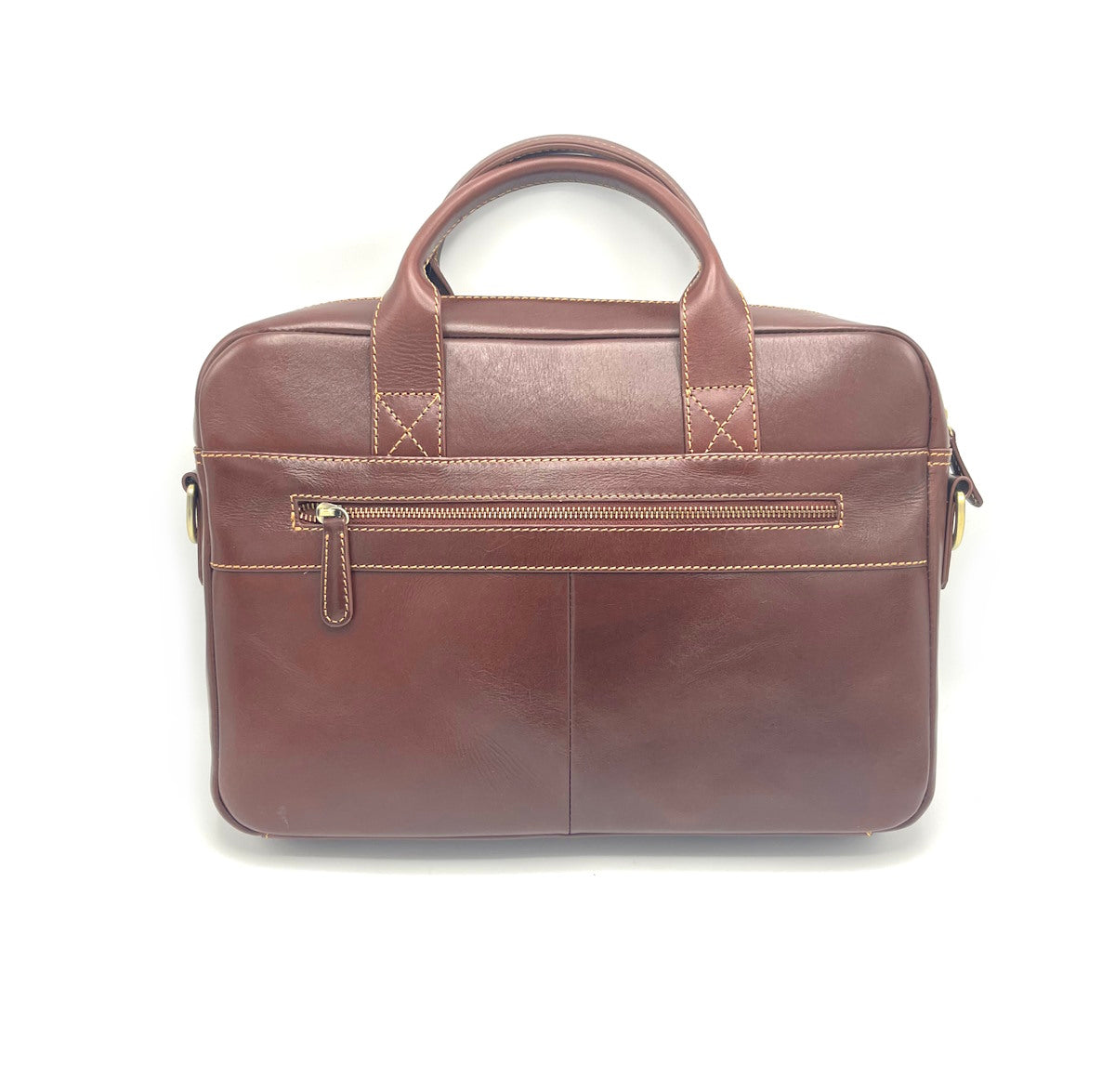Buffered leather briefcase, for men, art. TA4816