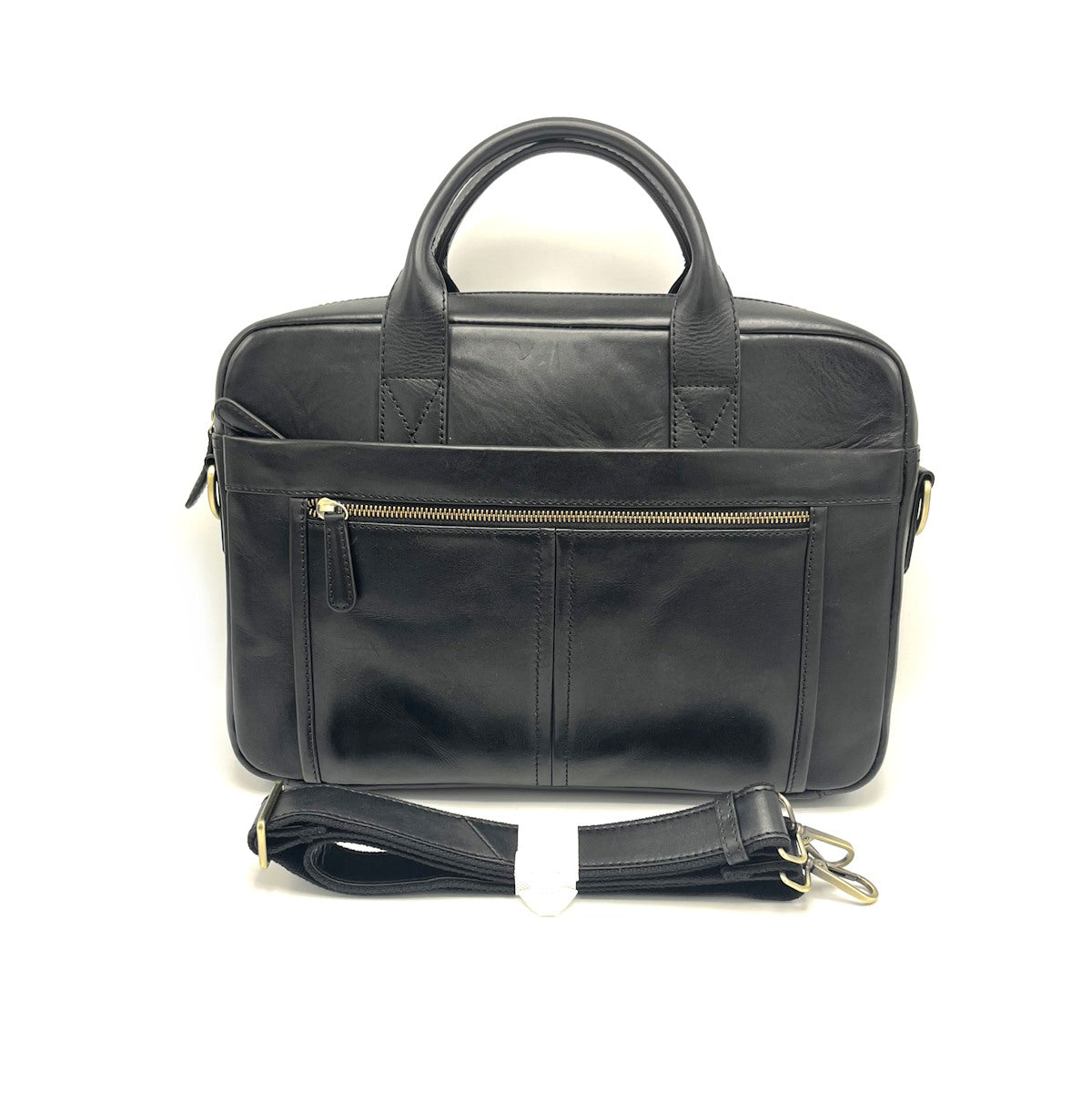 Buffered leather briefcase, for men, art. TA4816