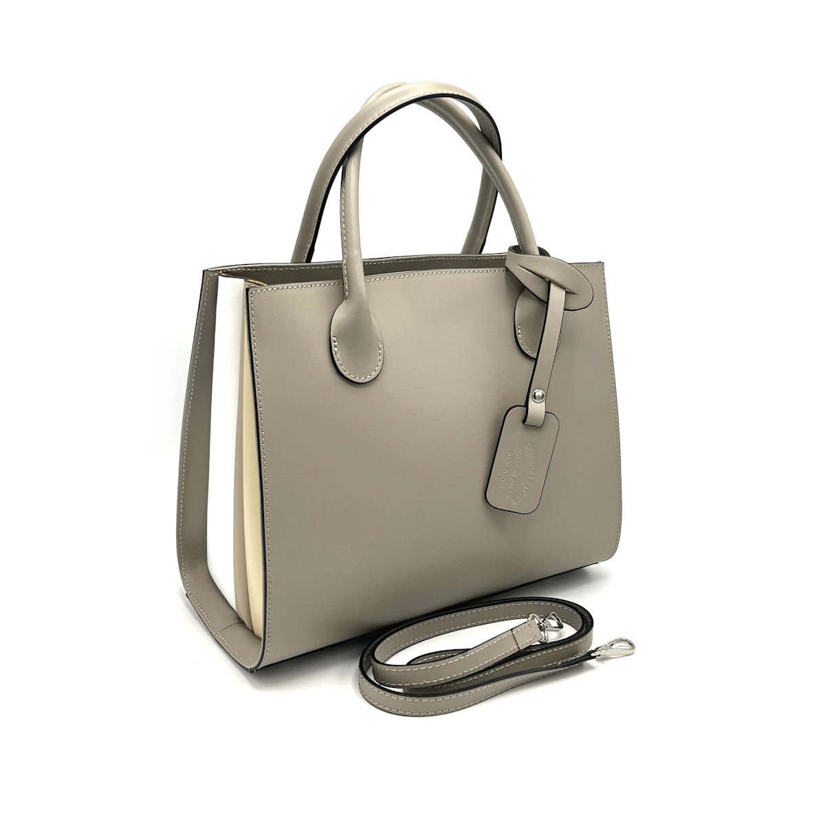 Genuine leather handbag, Made in Italy, art. 112481