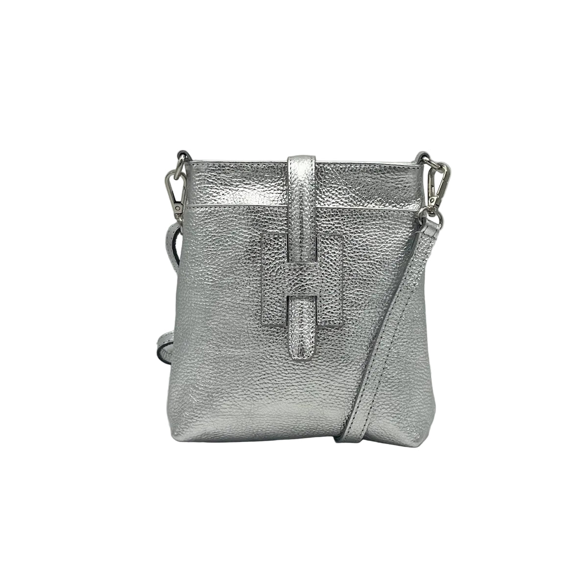 Borsa a tracolla in vera pelle, misura piccola, Made in Italy, art. 112614