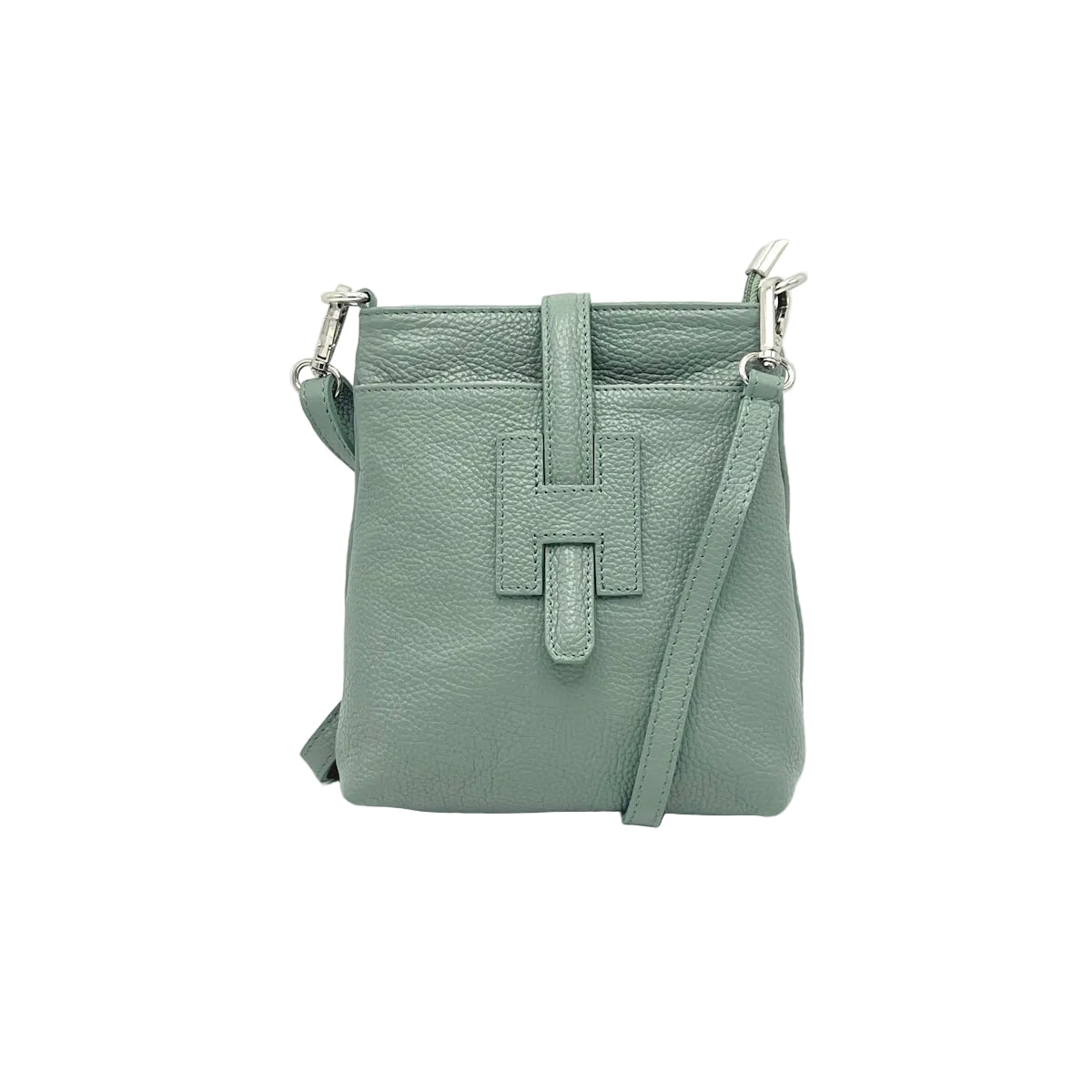Borsa a tracolla in vera pelle, misura piccola, Made in Italy, art. 112614