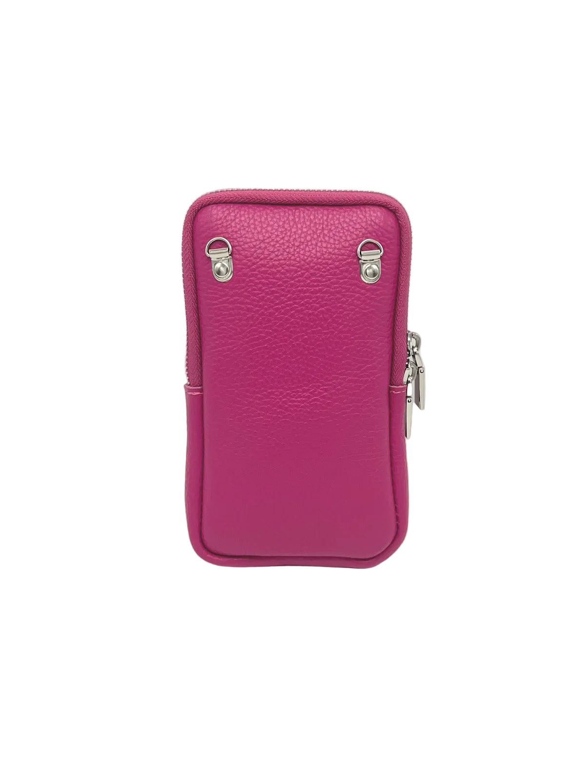 Women’s Genuine Leather Phone Bag with Shoulder Strap, Made in Italy, art. 112704
