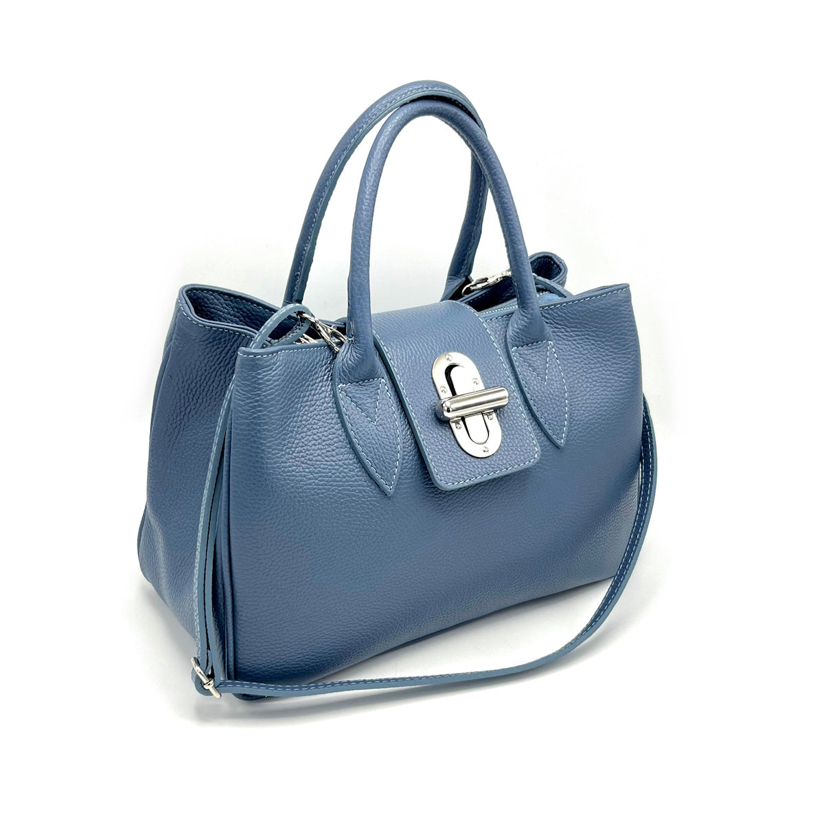 Genuine leather shoulder bag, for women, made in Italy, art. 112446