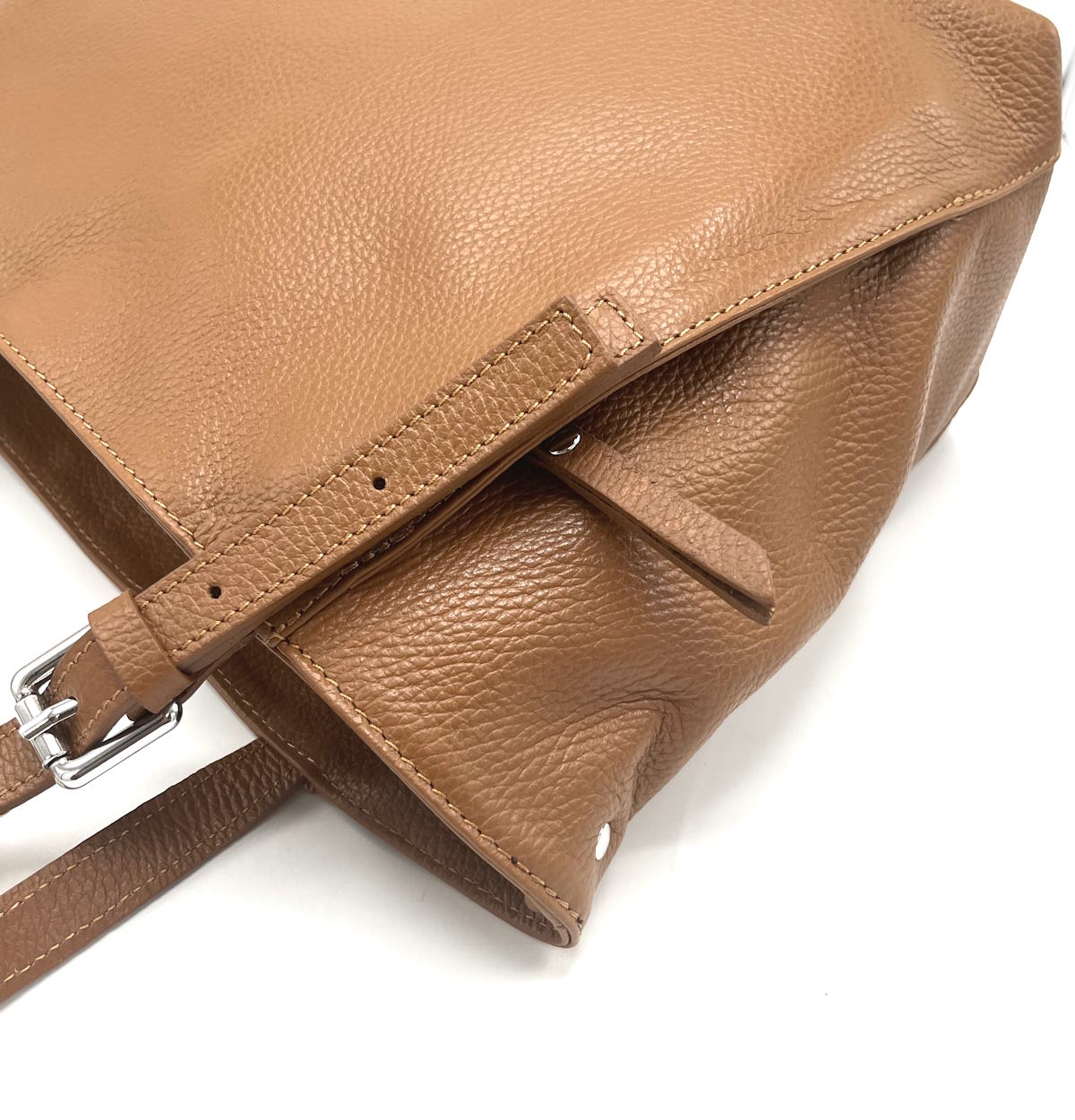 Genuine leather handbag, Medium size, Made in Italy, art. 112490