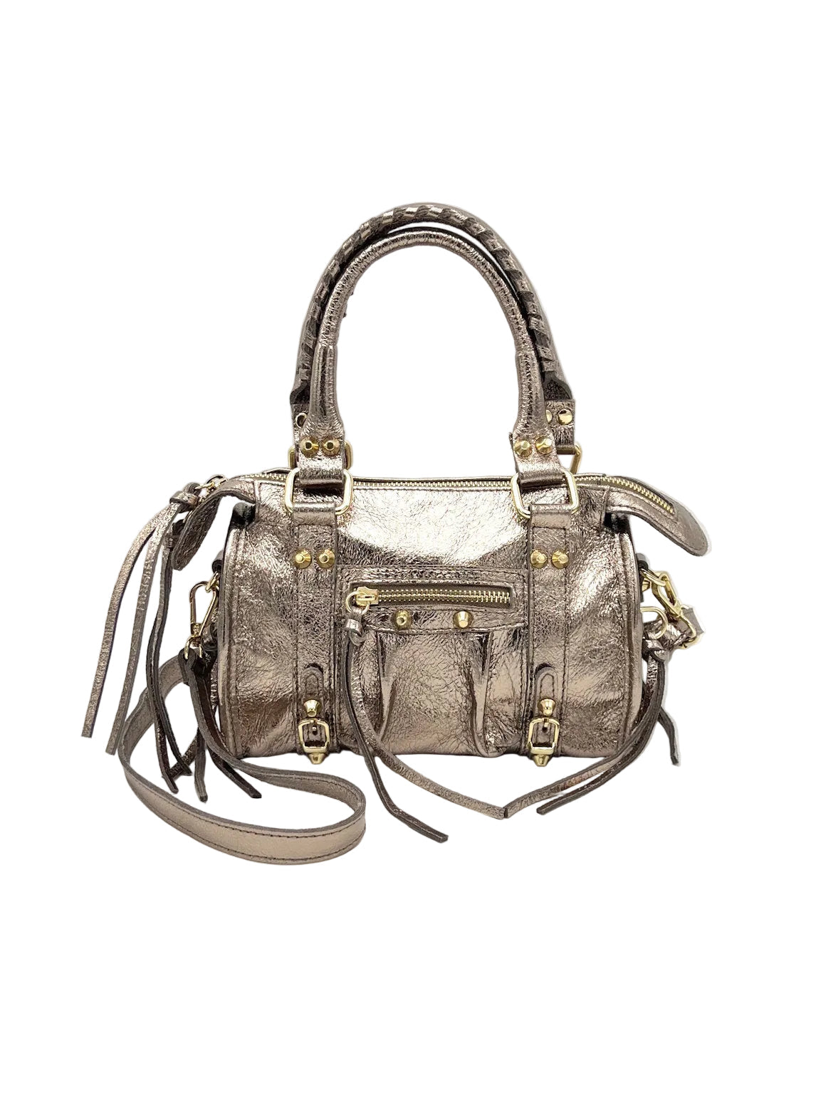 Women’s Genuine Leather Shoulder Bag, Made in Italy, art. 112705