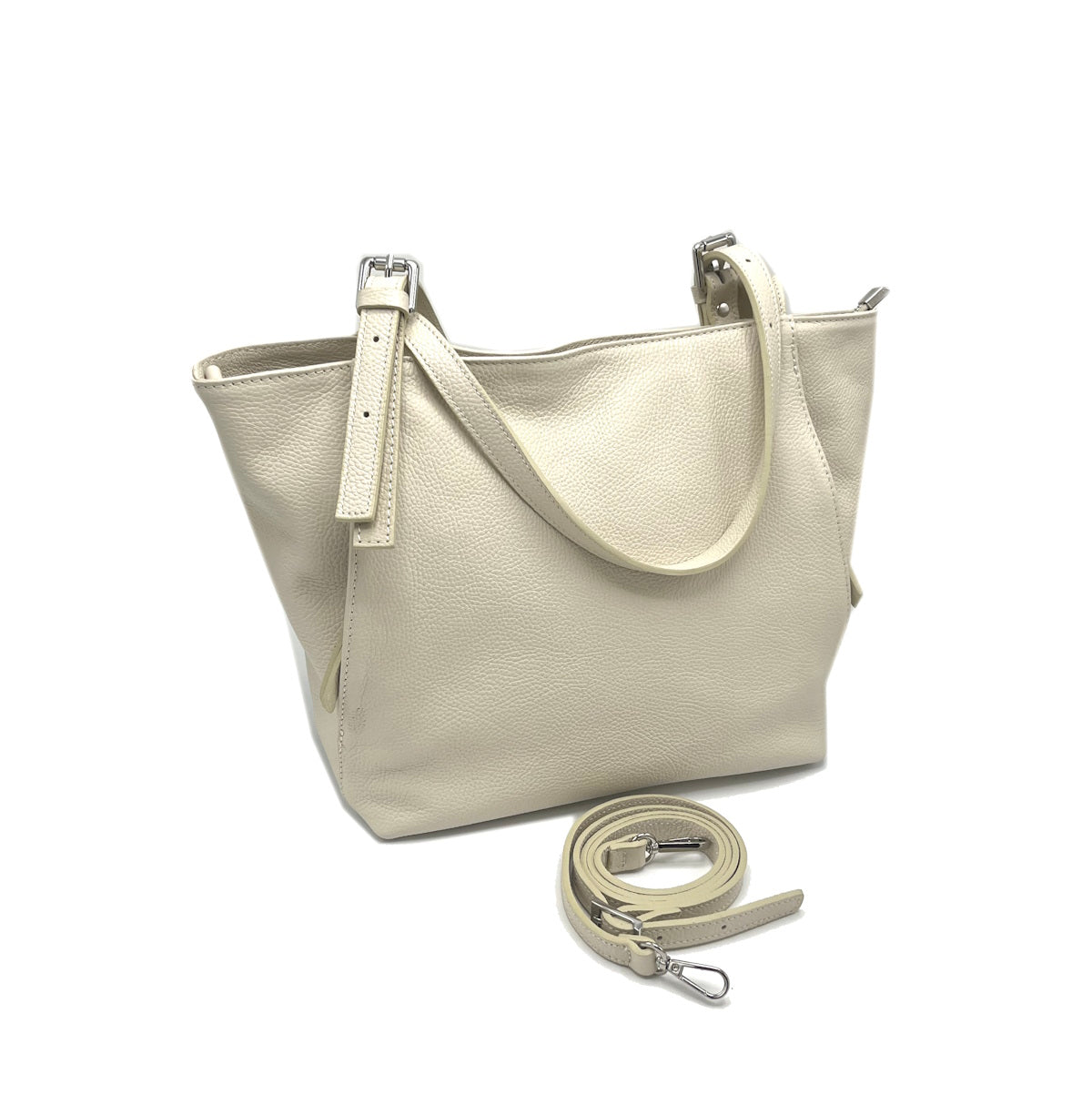 Genuine leather handbag, Medium size, Made in Italy, art. 112490