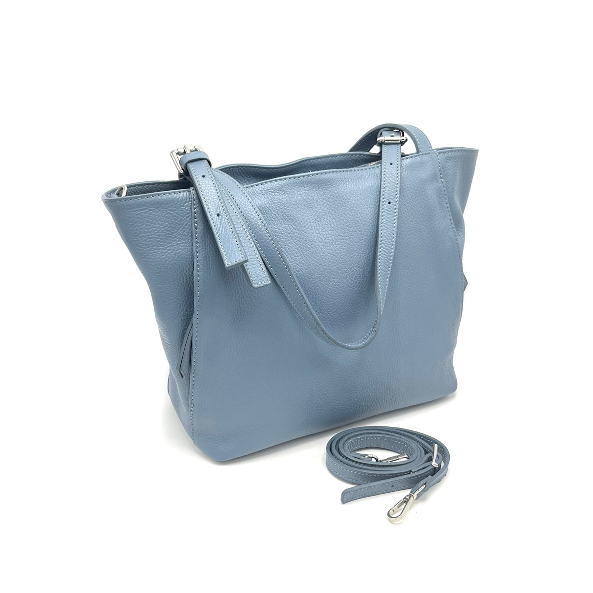 Genuine leather handbag, Medium size, Made in Italy, art. 112490