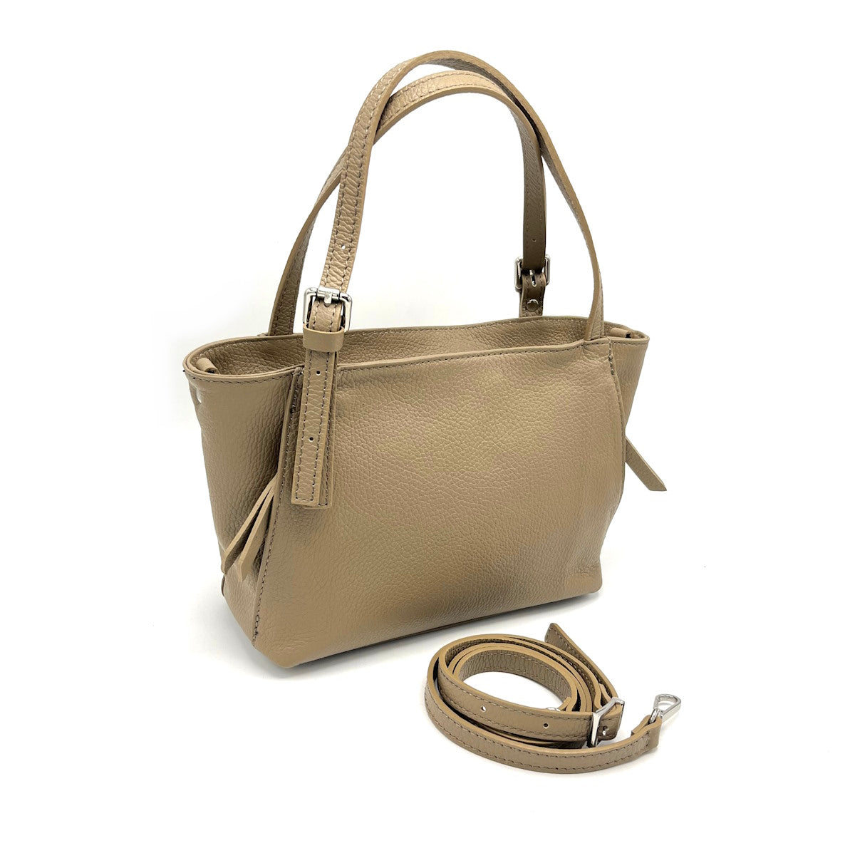 Genuine leather handbag, Small size, Made in Italy, art. 112494