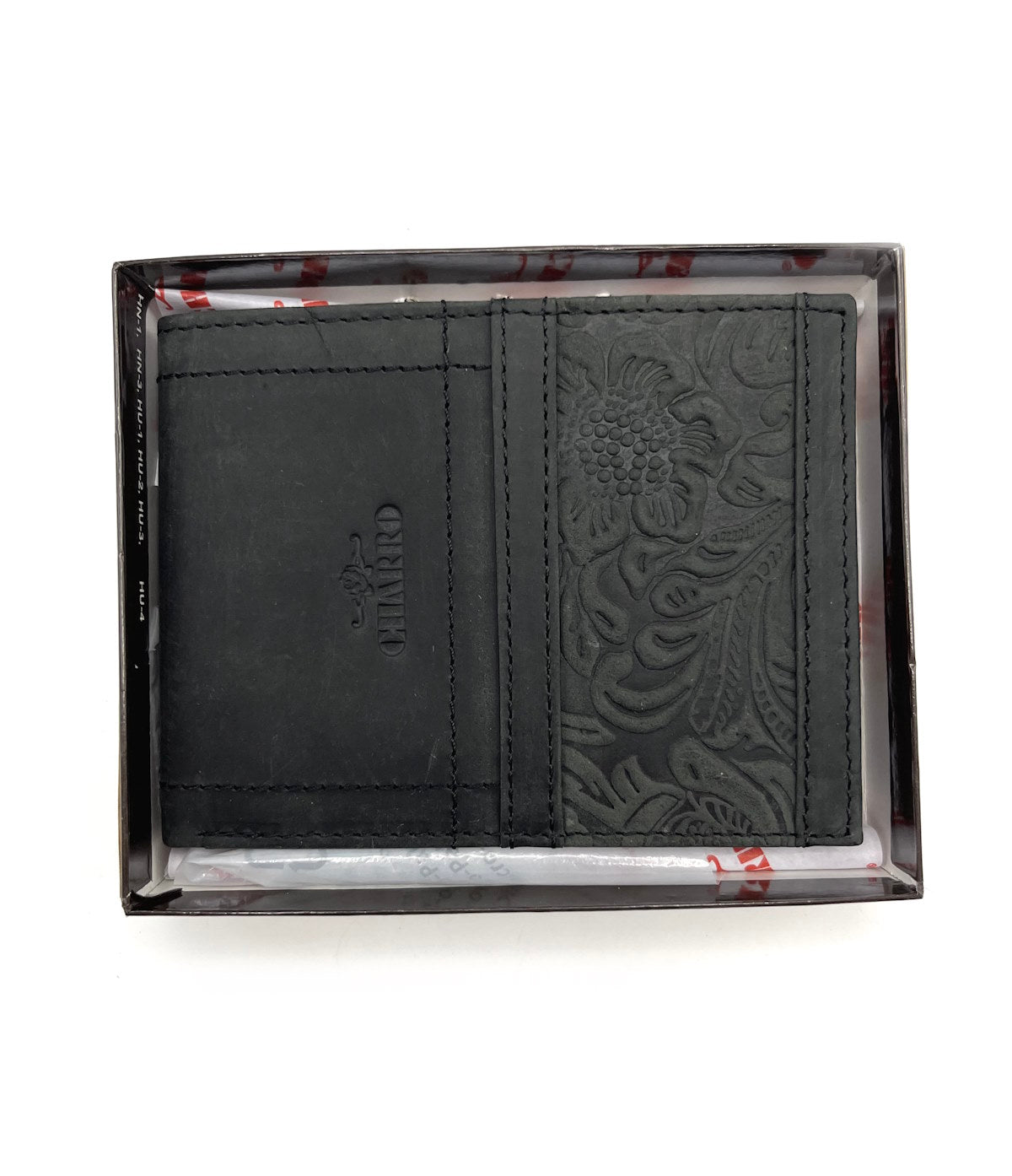 CHARRO Genuine Leather Ladies Wallet - Compact Design, 14 Card Slots, Multiple Compartments, Black
