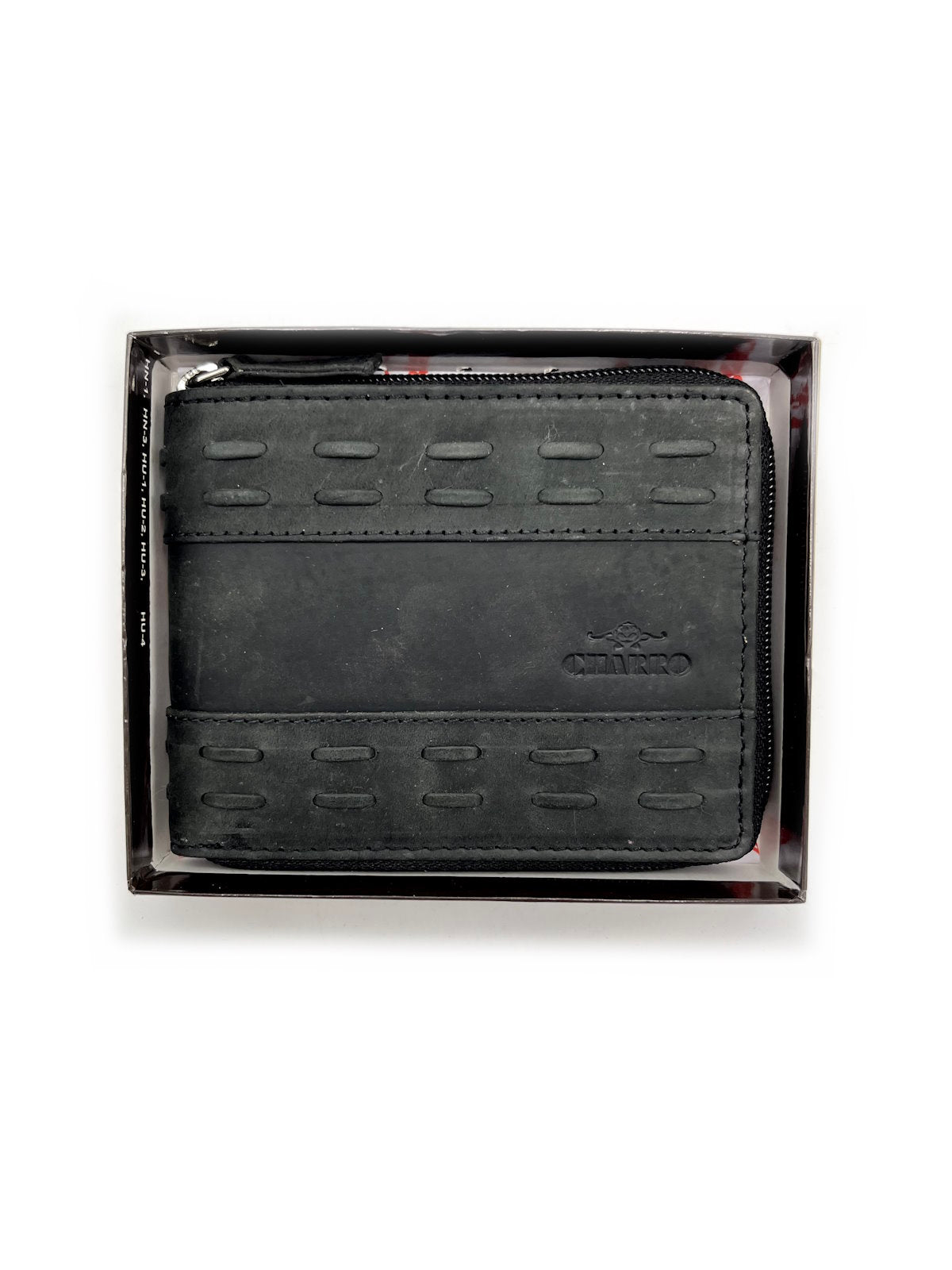 Portafoglio in vera pelle, marca Charro, effetto vintage, art. HU-11556