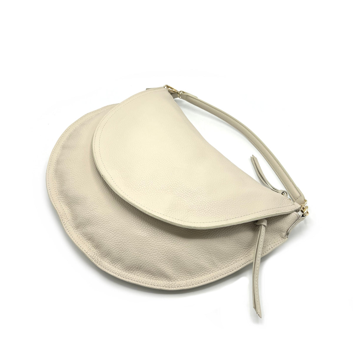 Genuine leather hobo bag, Made in Italy, Big size, art. 112597