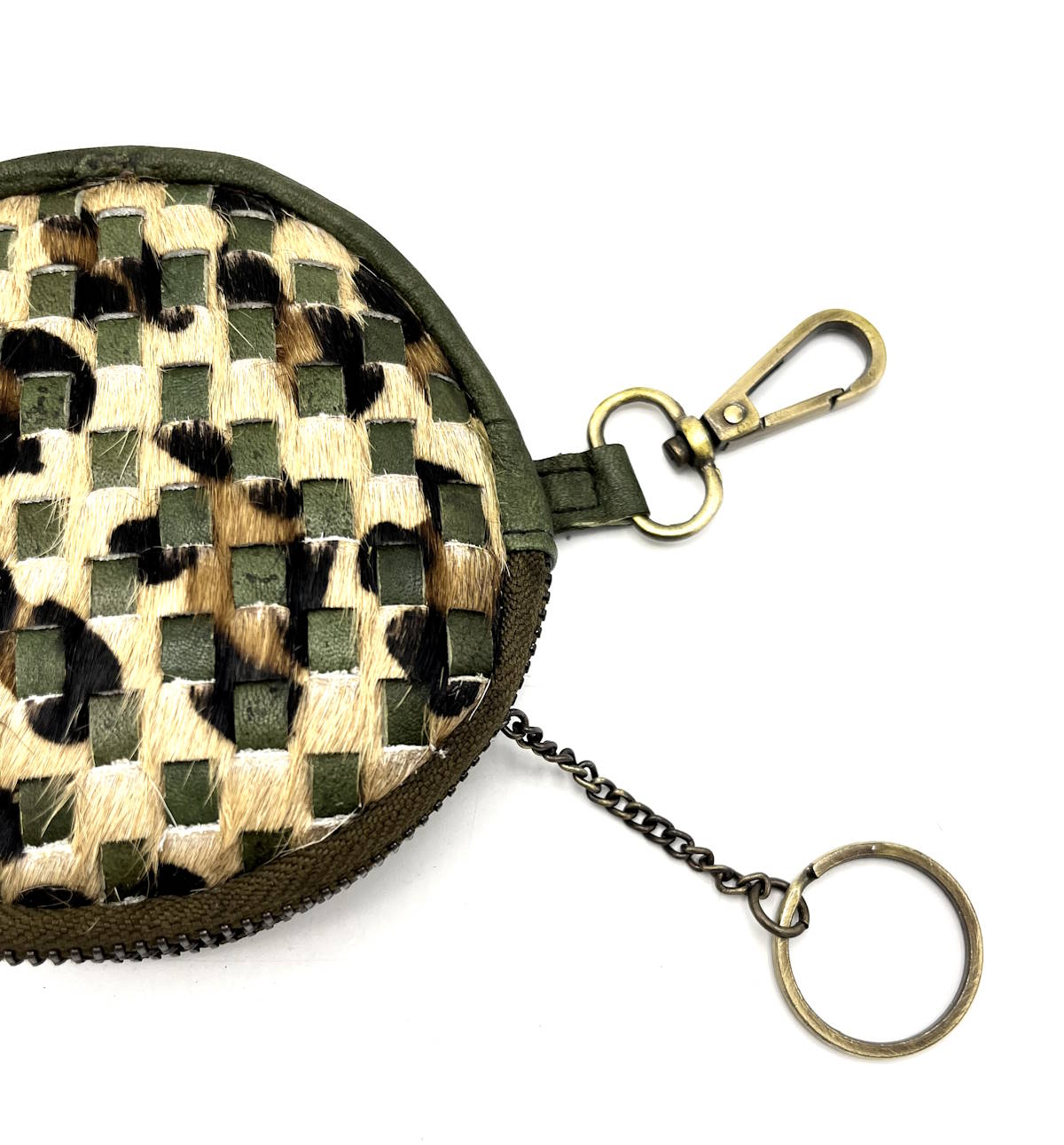 Genuine leather detachable purse with key holder, art. LE405.422