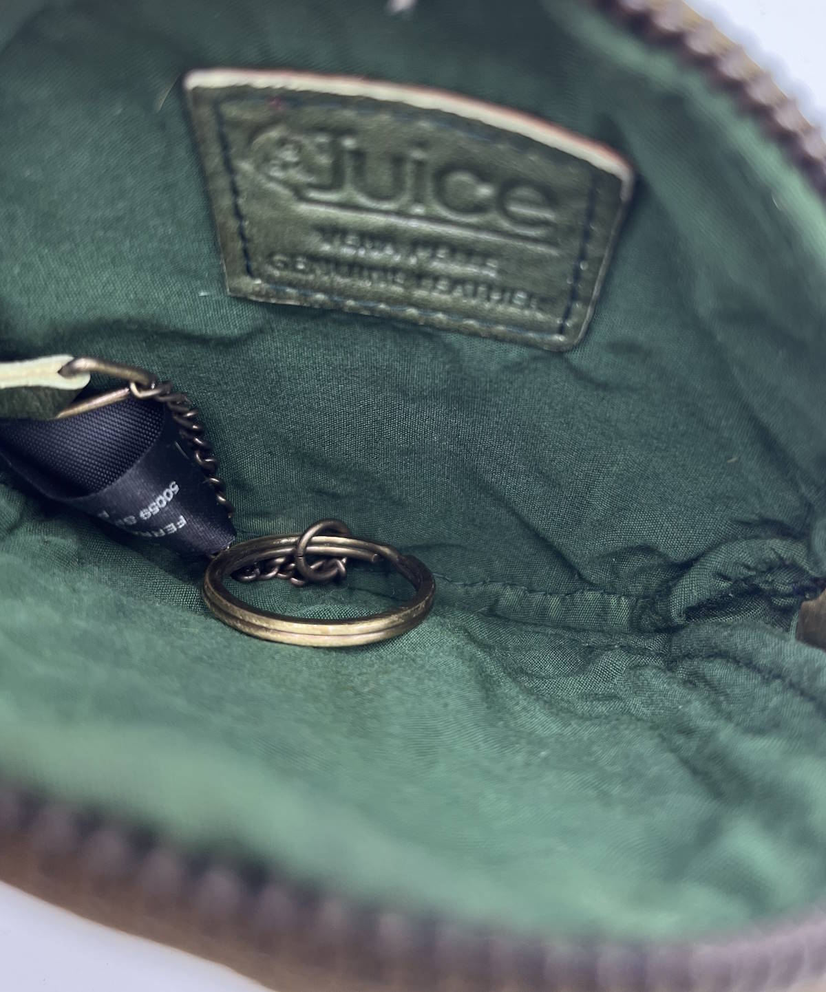 Genuine leather detachable purse with key holder, art. LE405.422