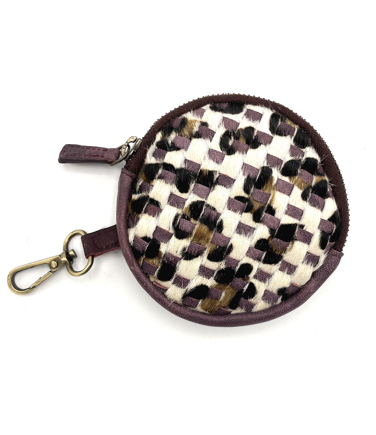 Genuine leather detachable purse with key holder, art. LE405.422