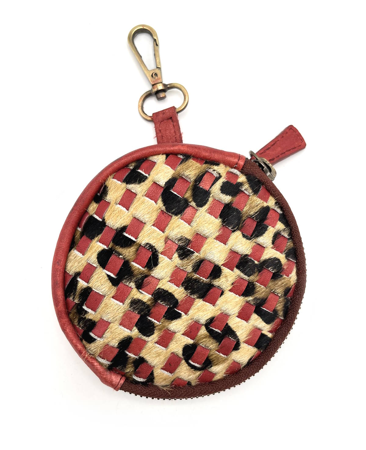 Genuine leather detachable purse with key holder, art. LE405.422