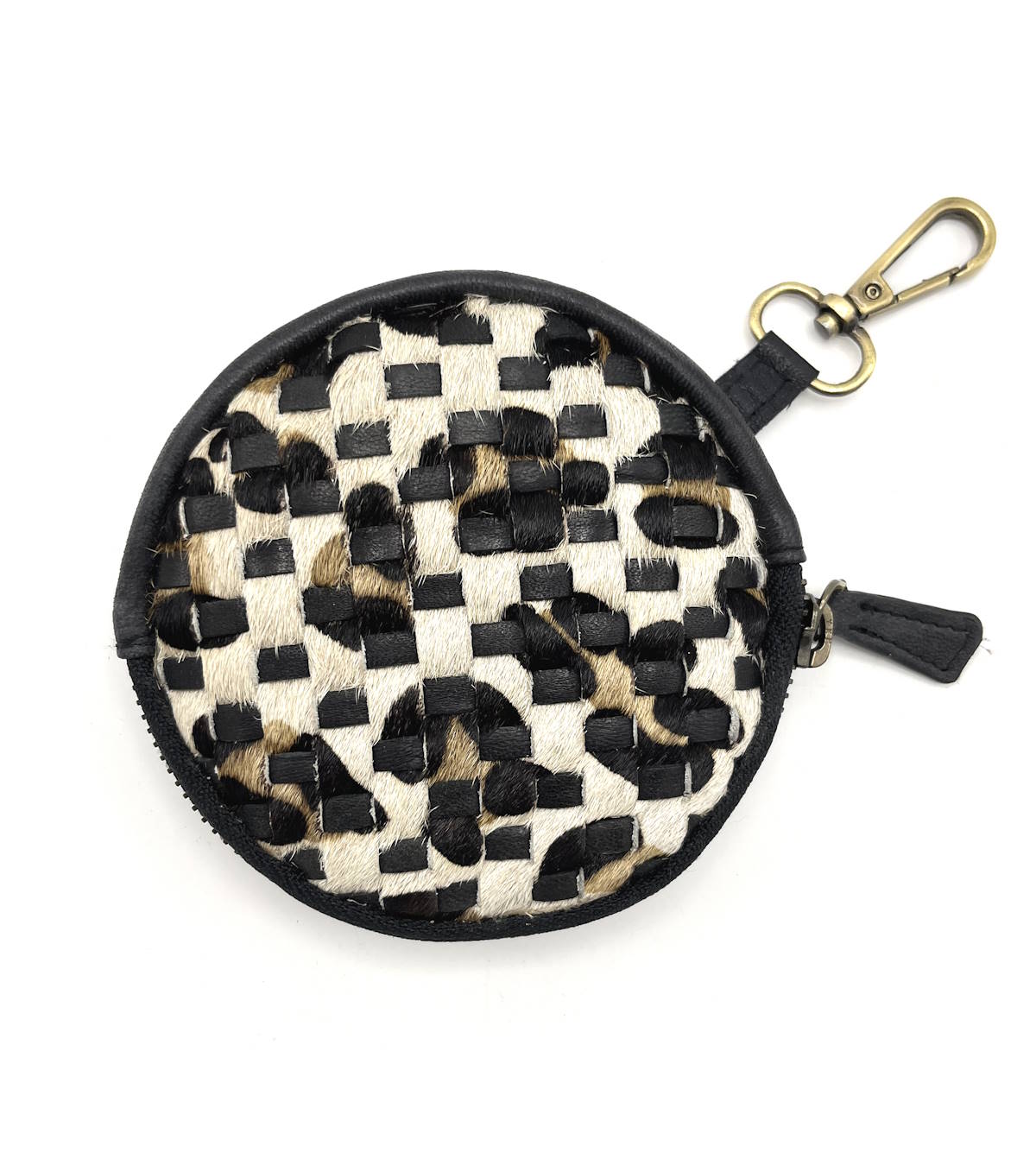 Genuine leather detachable purse with key holder, art. LE405.422