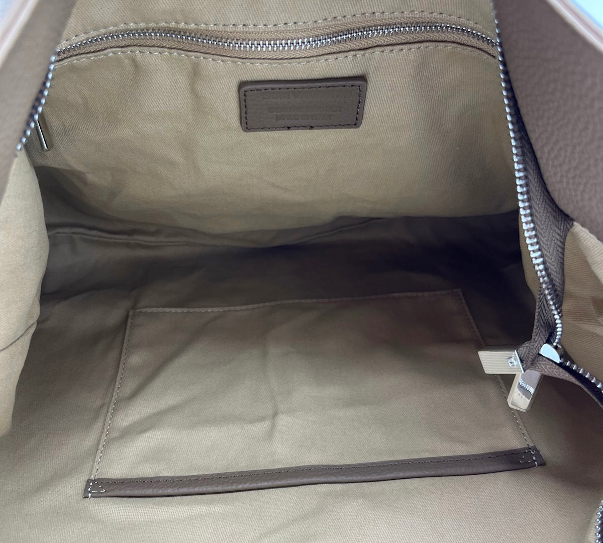 Genuine leather shoulder bag, art. 2504.412