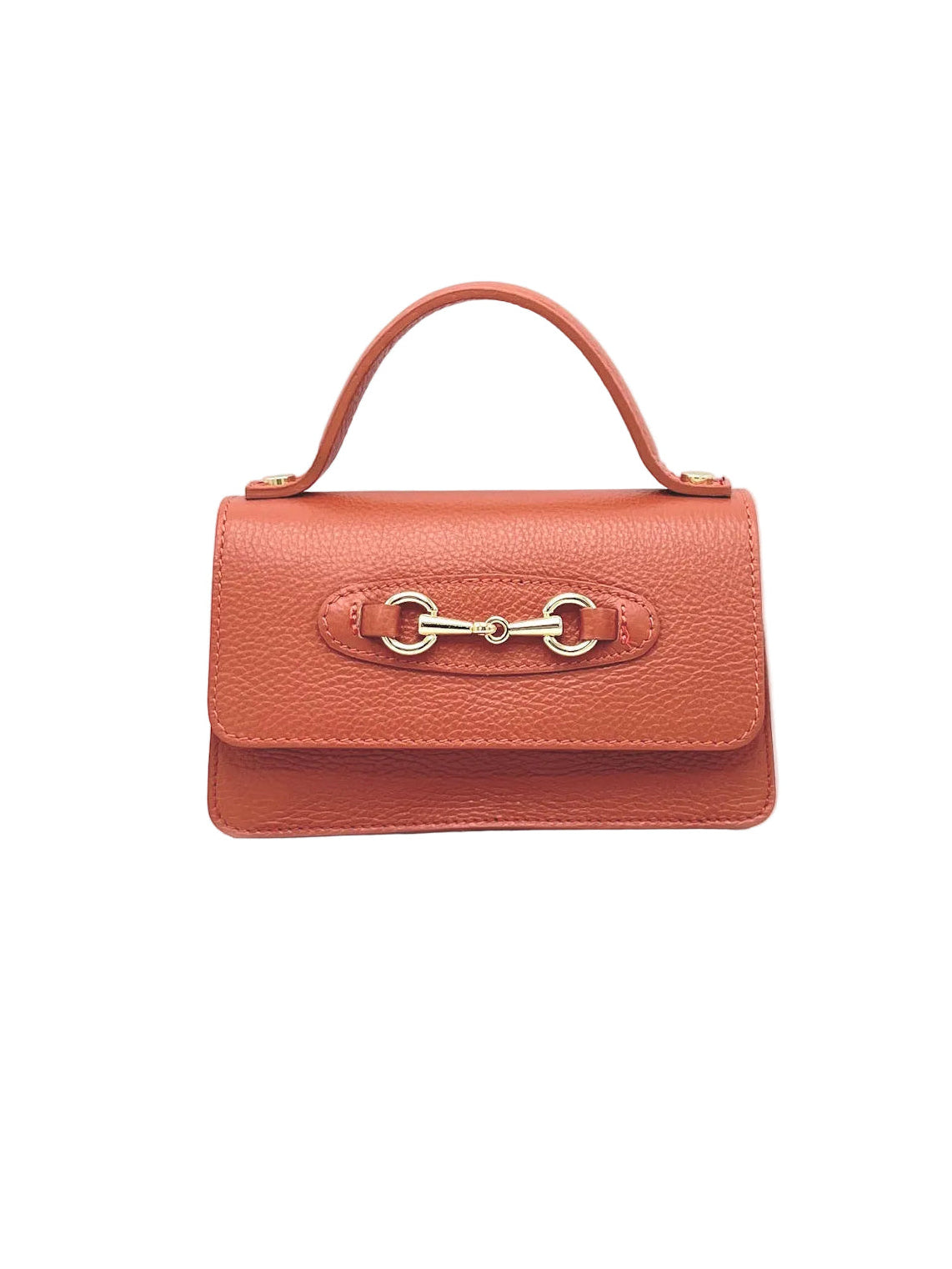 Women's Genuine Leather Handbag with Chain, Made in Italy, art. 112569New