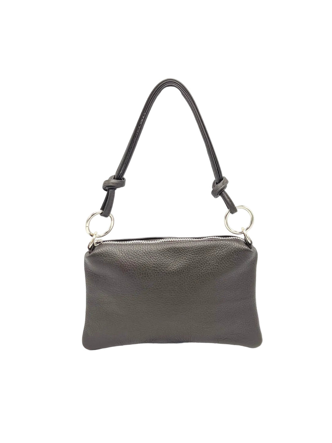 Women's Genuine Leather Handbag with Removable Strap, Made in Italy, art. 112711