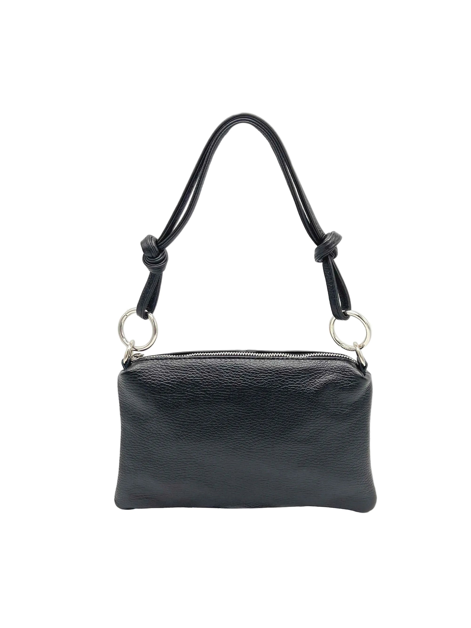 Women's Genuine Leather Handbag with Removable Strap, Made in Italy, art. 112711