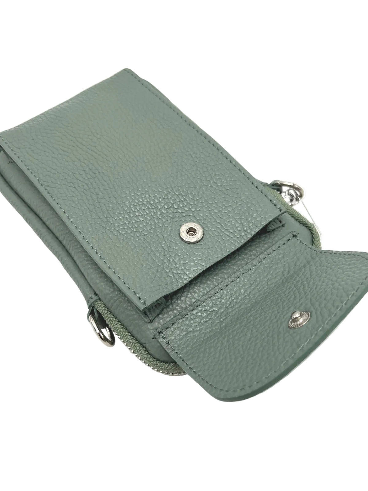 Women's Genuine Leather Crossbody Phone Bag, Made in Italy, art. 112585New