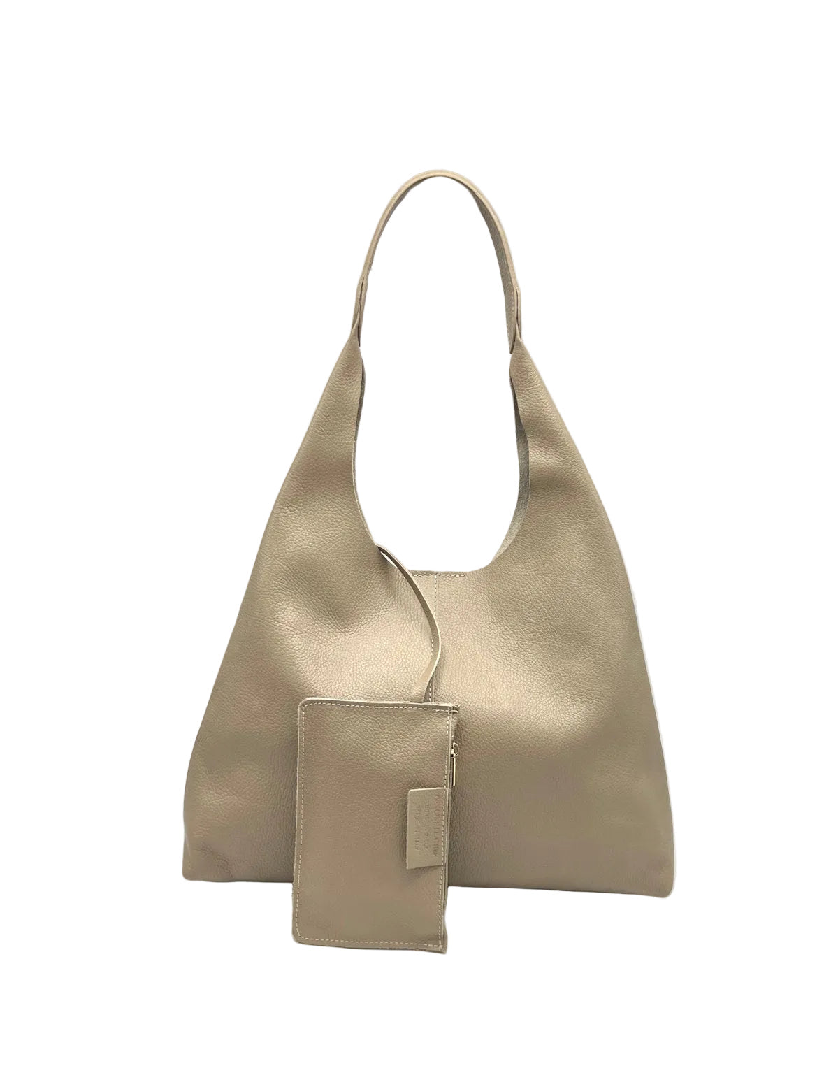 Women's Genuine Leather Hobo Bag, Made in Italy, art. 112710