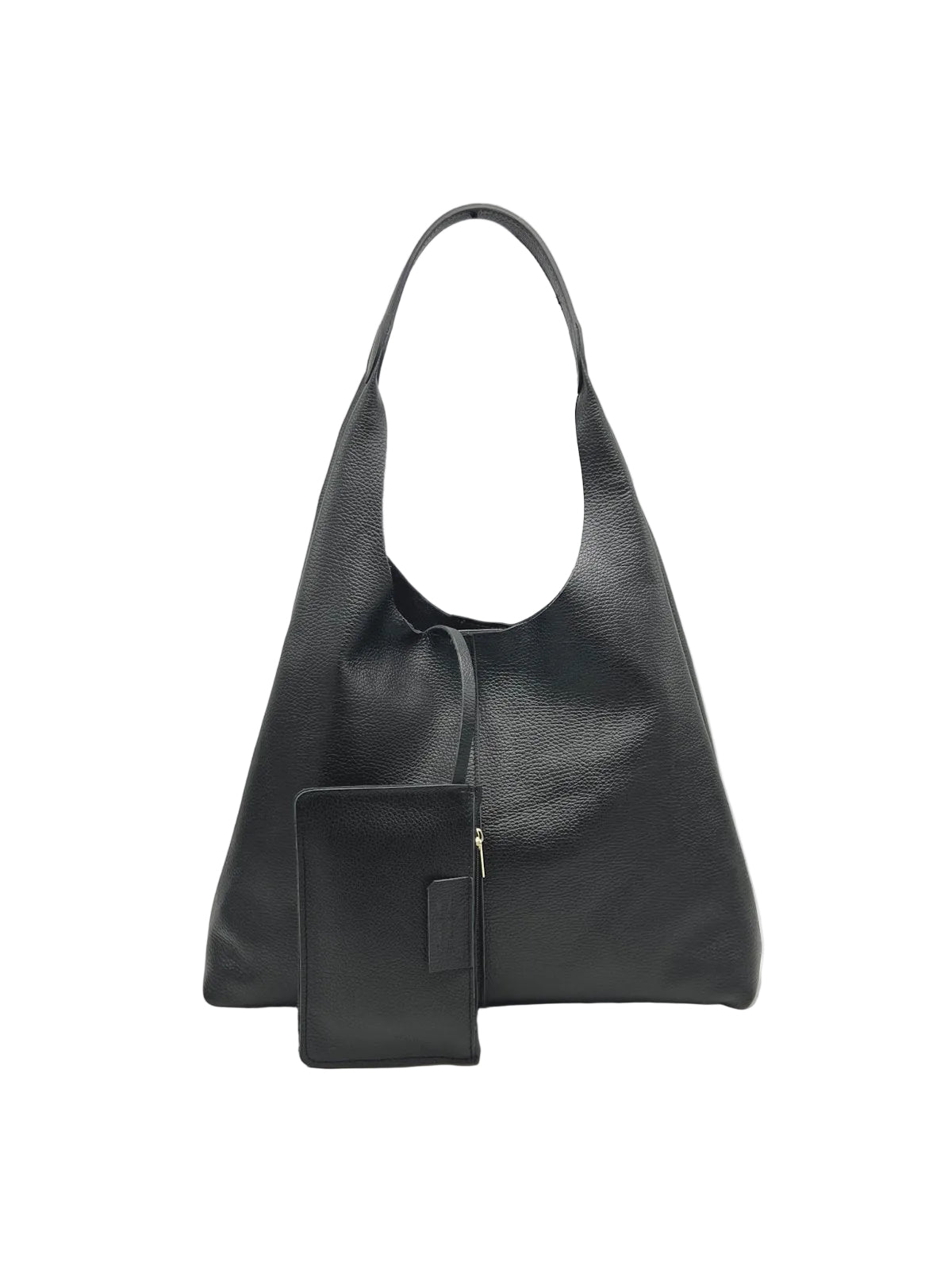 Women's Genuine Leather Hobo Bag, Made in Italy, art. 112710