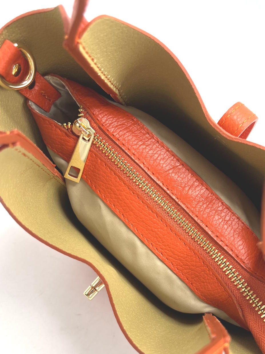 Women's Genuine Leather Shoulder Bag, Made in Italy, art. 112719