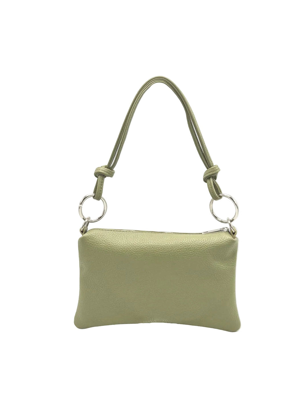Women's Genuine Leather Handbag with Removable Strap, Made in Italy, art. 112711