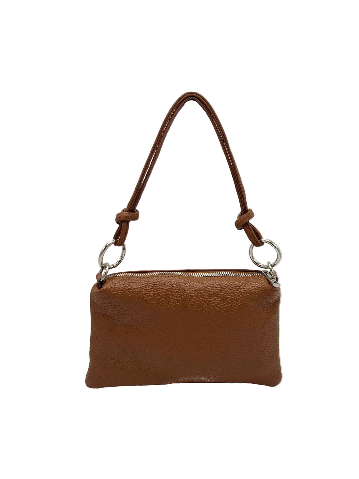 Women's Genuine Leather Handbag with Removable Strap, Made in Italy, art. 112711