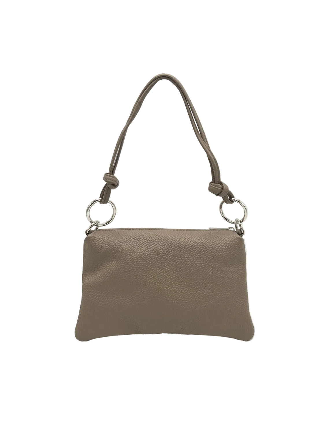 Women's Genuine Leather Handbag with Removable Strap, Made in Italy, art. 112711