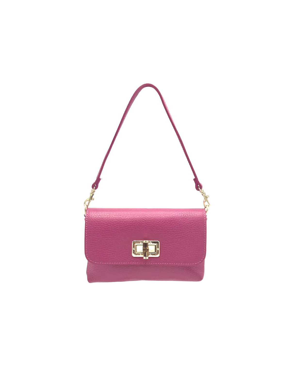 Summer Collection, Women's Genuine Leather Mini Flap Shoulder Bag, Made in Italy, art. 112720