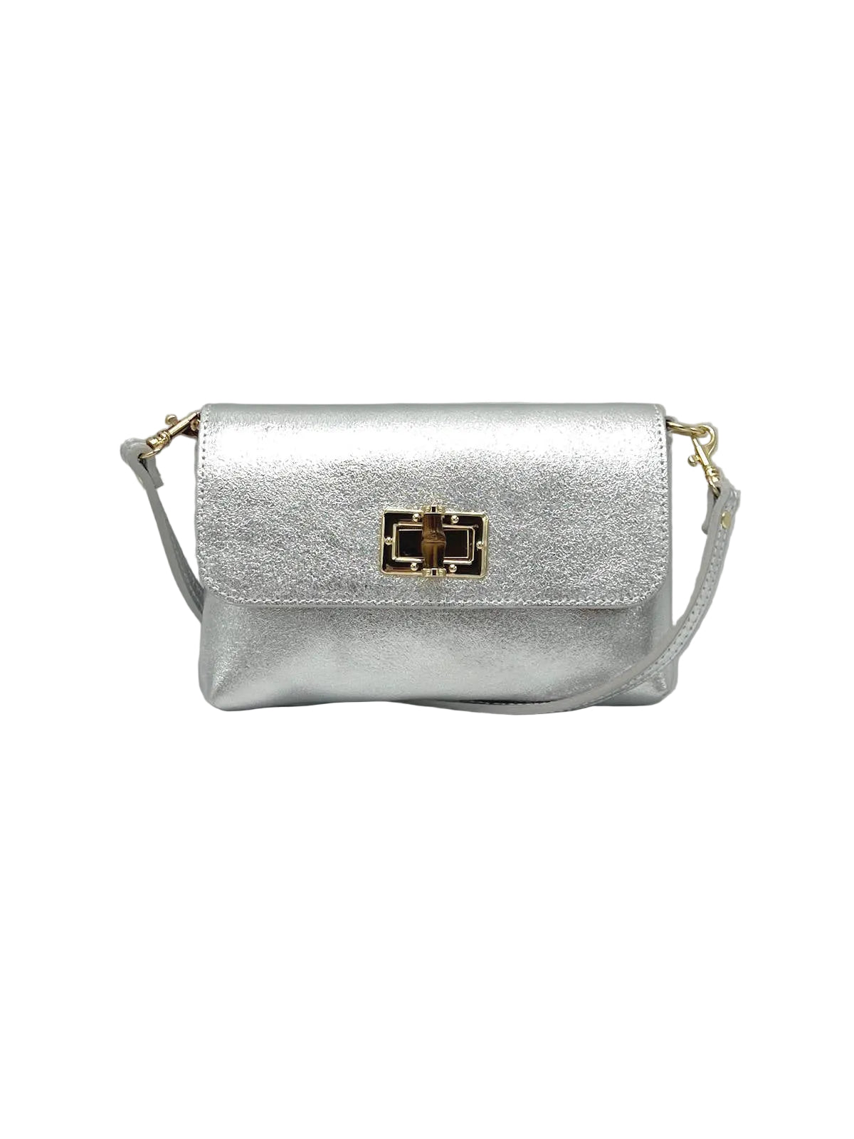 Summer Collection, Women's Genuine Leather Mini Flap Shoulder Bag, Made in Italy, art. 112720