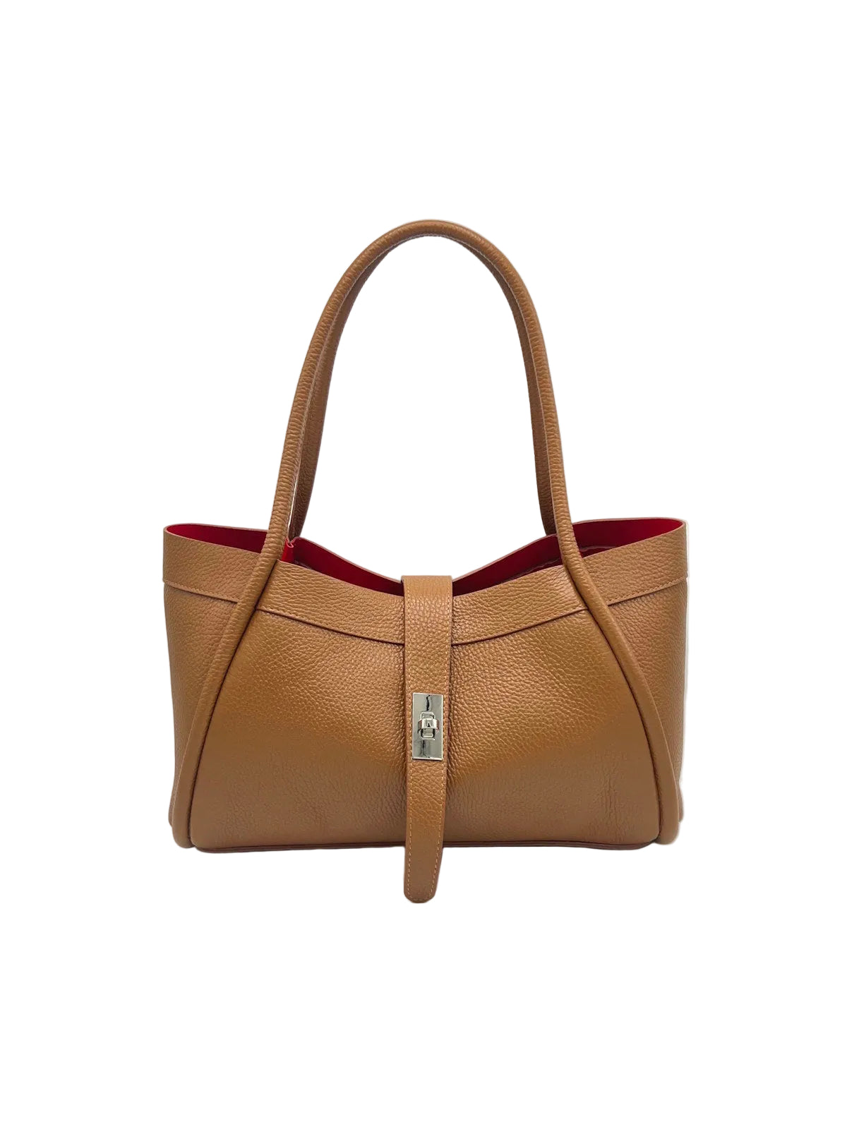 Women's Genuine Leather Handbag with Crossbody Strap, Made in Italy, art. 112724