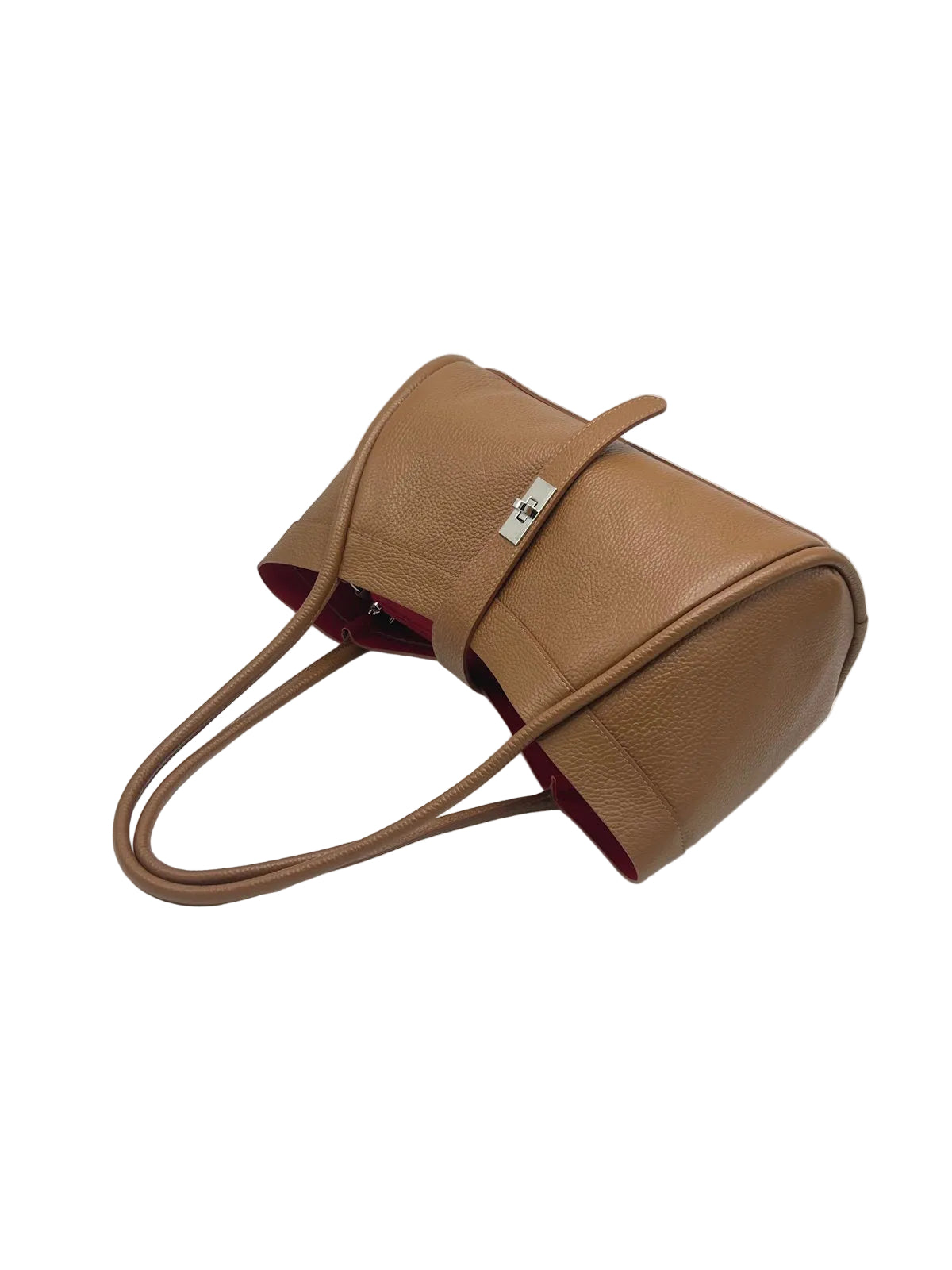 Women's Genuine Leather Handbag with Crossbody Strap, Made in Italy, art. 112724