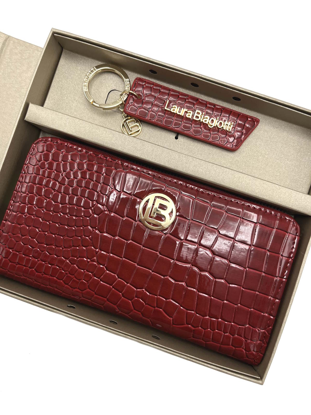 Set wallet and key holder, Laura Biagiotti gift box, for women, art. LB23W-048