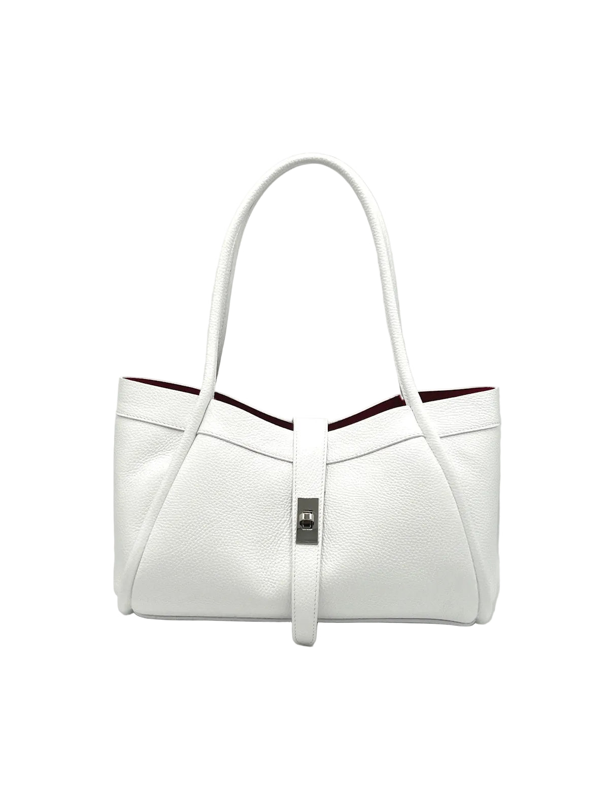 Women's Genuine Leather Handbag with Crossbody Strap, Made in Italy, art. 112724
